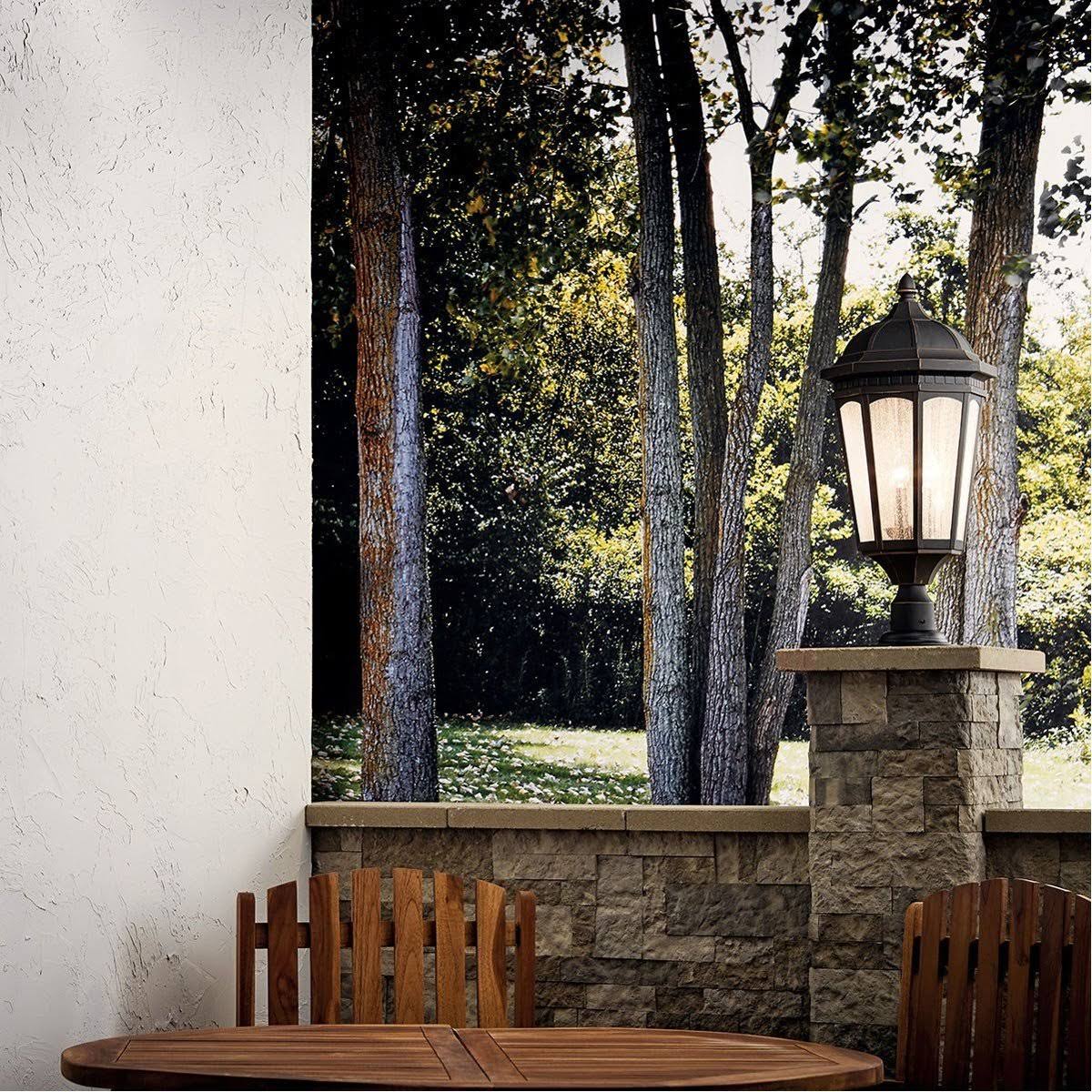 Kichler 9533BKT Courtyard Outdoor Post Light Textured Black