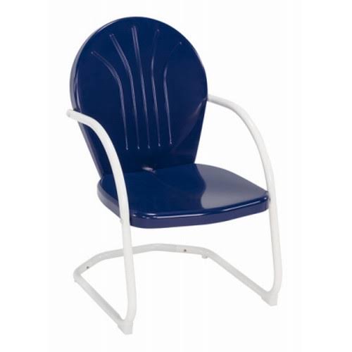 Jack Post Corp Nvy/Wht Retro Chair BH-20NV