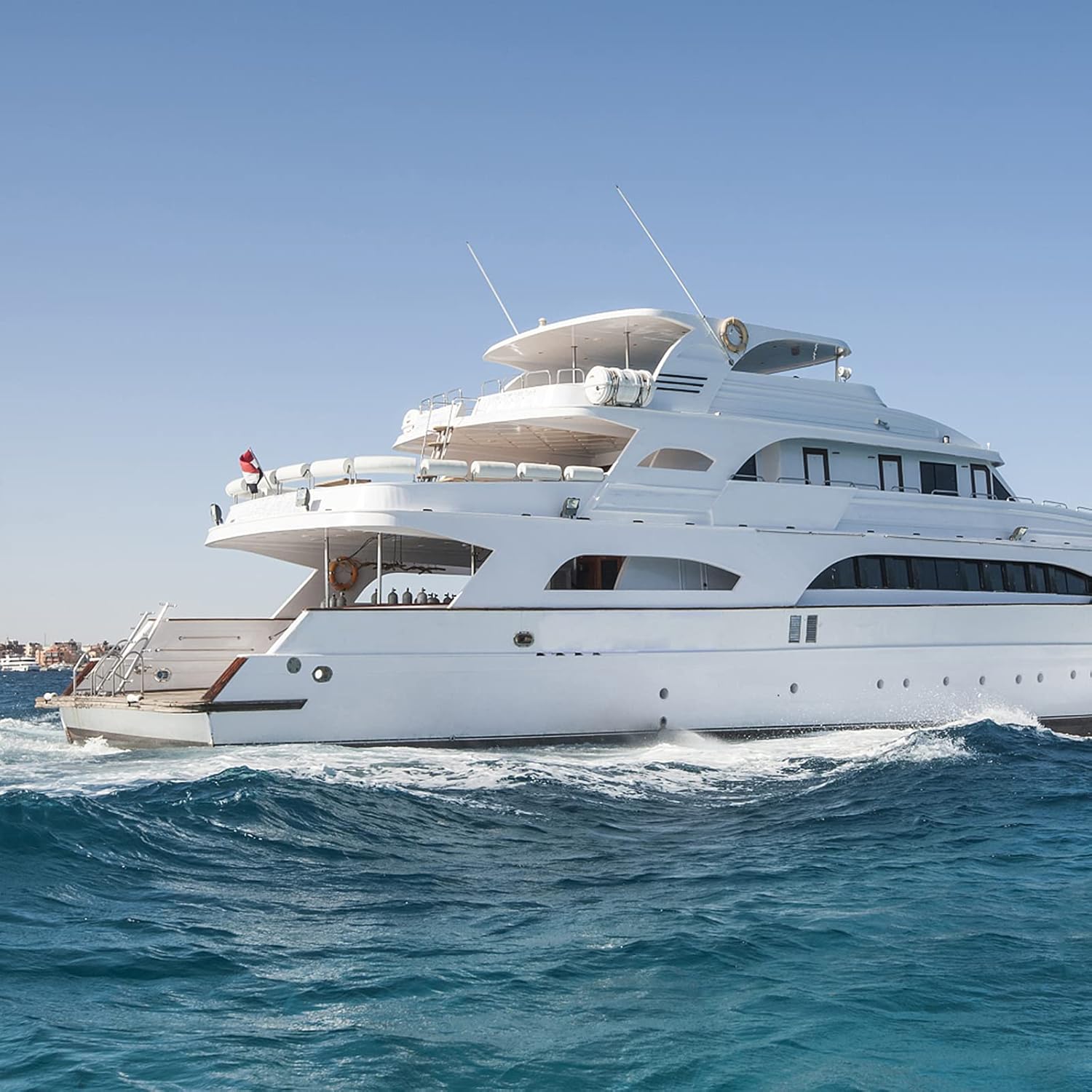 UAYESOK VHF Marine Base Antenna 48 Inch Fiberglass Waterproof Boat Antenna W/7m RG-58U Cable Adjustable Ratchet Fixed Mount Pack of 2