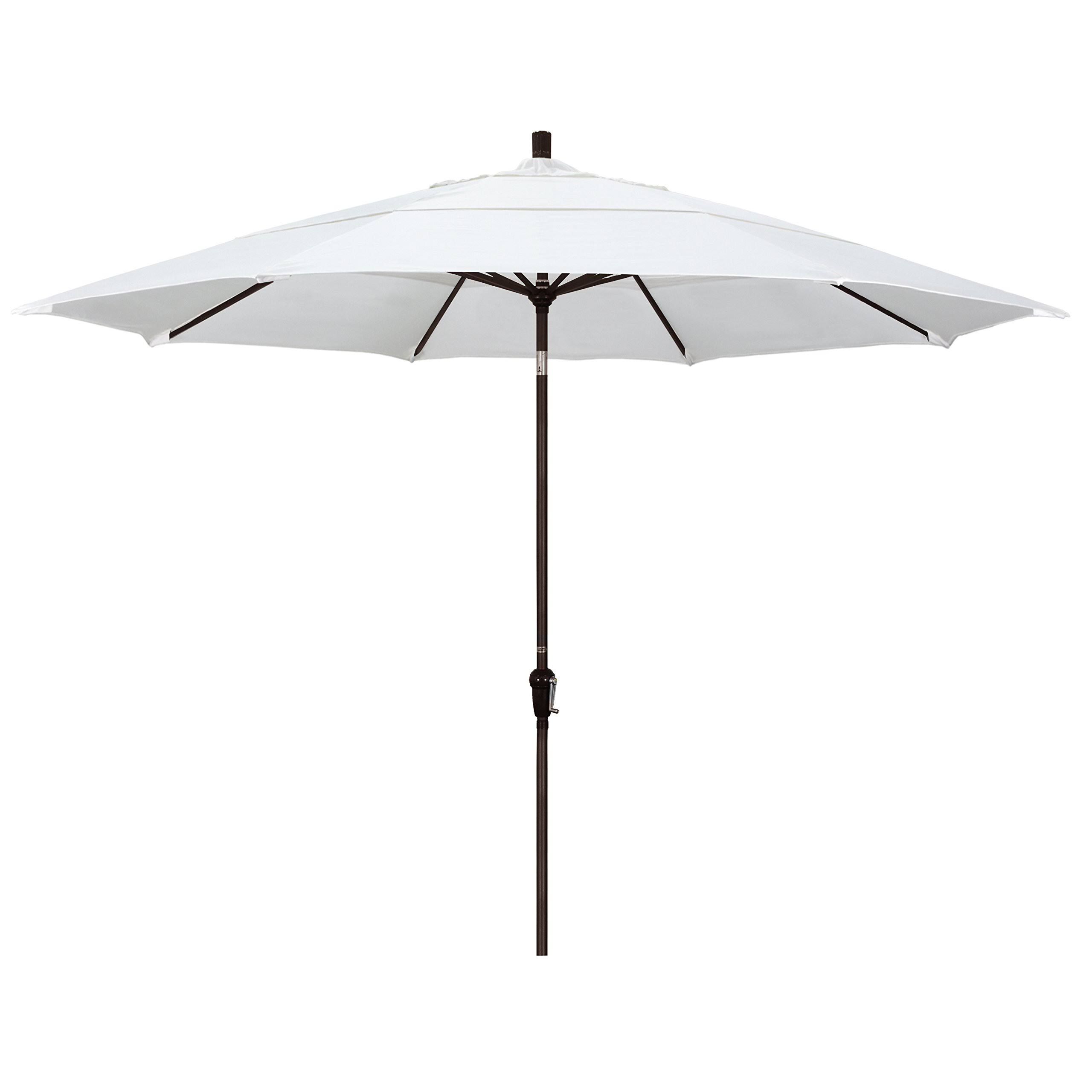 California Umbrella 11 ft. Aluminum Auto Tilt Pacifica Patio Umbrella - Natural
