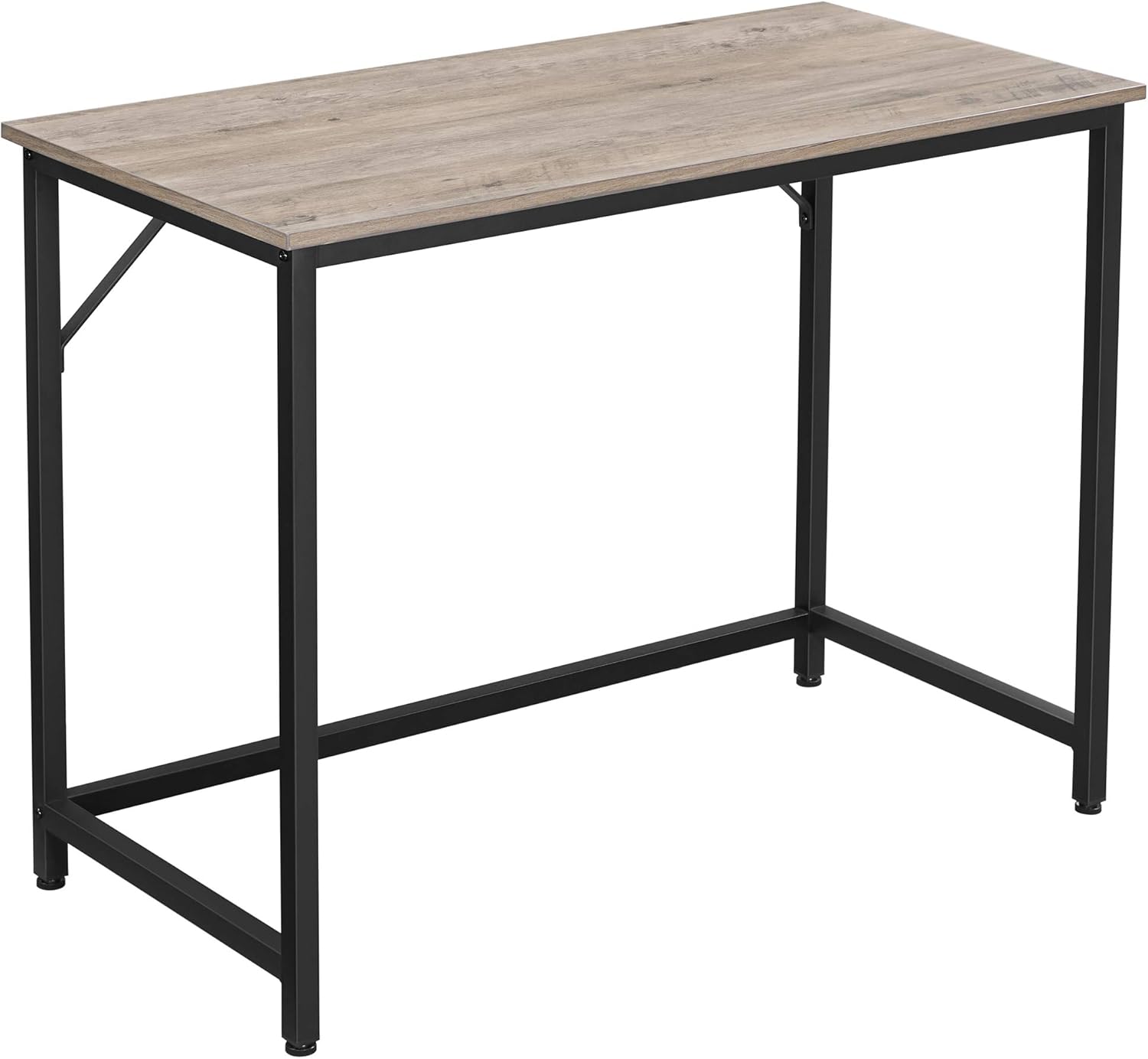 VASAGLE Computer Desk, 39-Inch Writing Desk, Home Office Small Study Workstation, Industrial Style PC Laptop Table, Simple Assembly, Metal Frame, Rustic Brown and Black ULWD41X