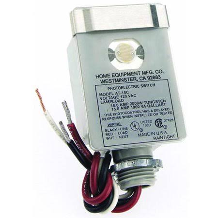 Amertac At15sw-4 Westek Security Light Control for Fluorescent, Incandescent, LED, Mercury Vapor and Sodium