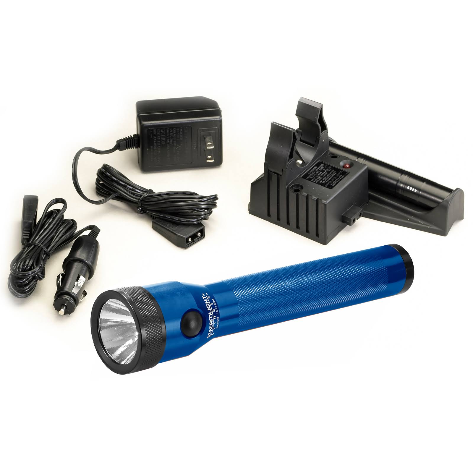 Streamlight 75073 Stinger Rechargeable Flashlight with Extra Battery and Piggyback Charger (Blue)