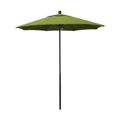 Griffithville 7.5' Market Umbrella Fabric: Sunbrella - Macaw, Frame Color: Matted Black