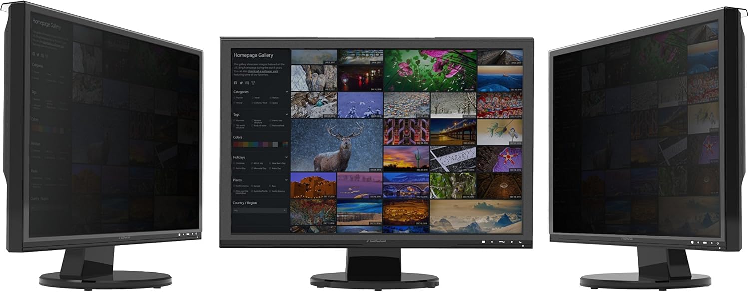 BesLif 24W 23.8W 23.6W 23W Compatible Hanging Privacy Filter Screen Protector Film Widescreen (22.04 x 14.17 inch = 560 x 360 mm) - Monitor Desktop Frame Hanging Type Pack of 2