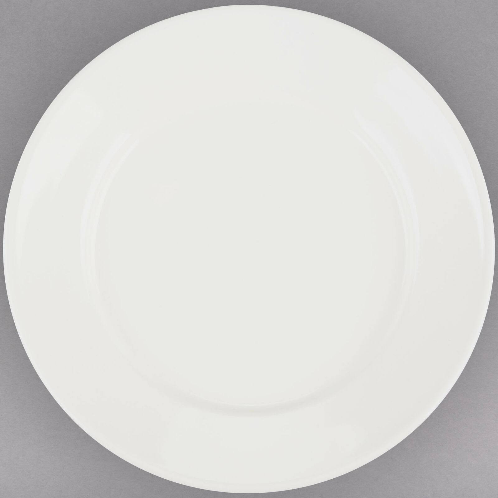 CAC China Coupe Pattern 7x22 American White Round Plate - 36 count