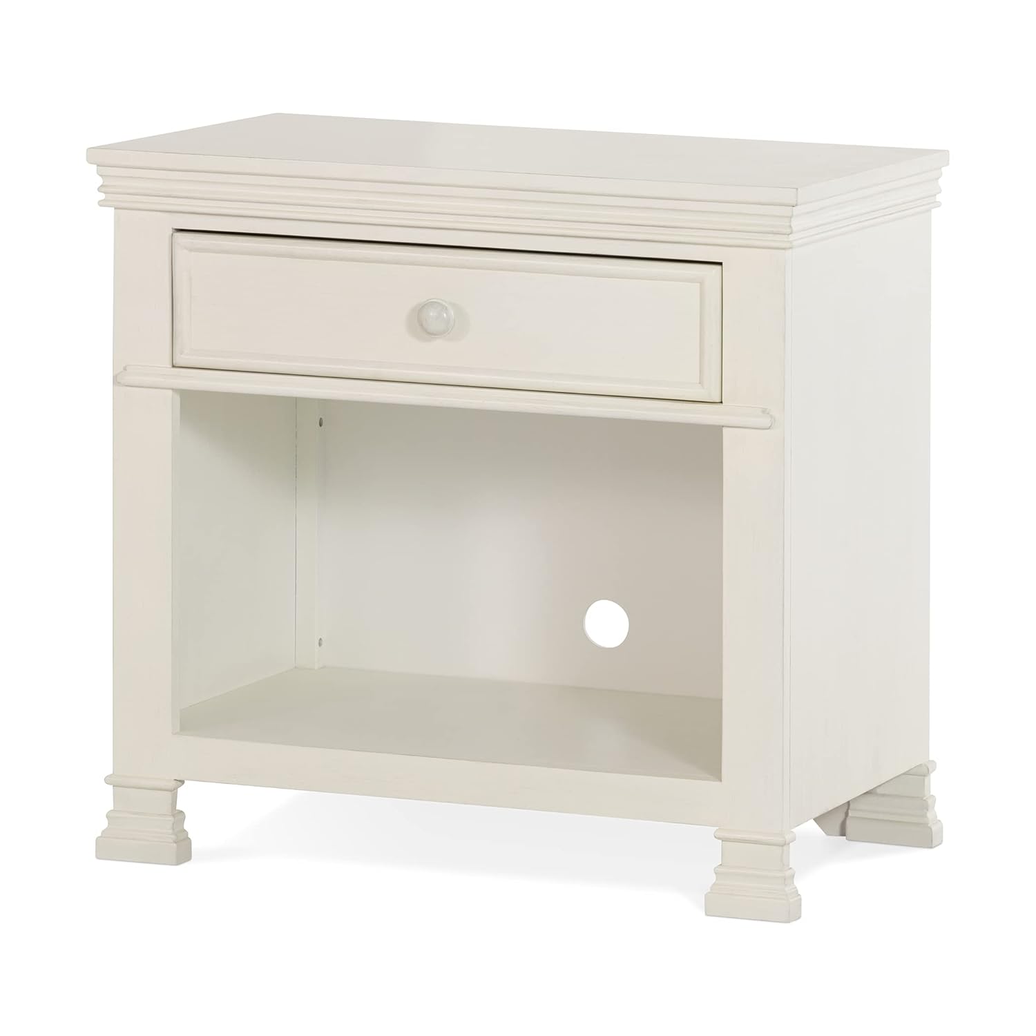 Child Craft Legacy Westgate 2 Drawer Night Stand with Soft Close Glides, Fully-Assembled, Vintage Linen