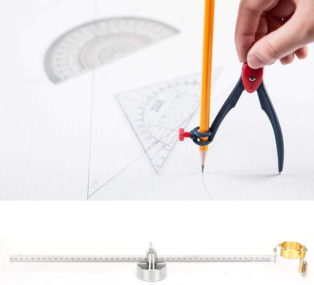 P80 Adjustable Torch Round Compass Cutting Roller Magnetic Guide Wheel Torch Round Cutter Cutting Rule Pack of 2