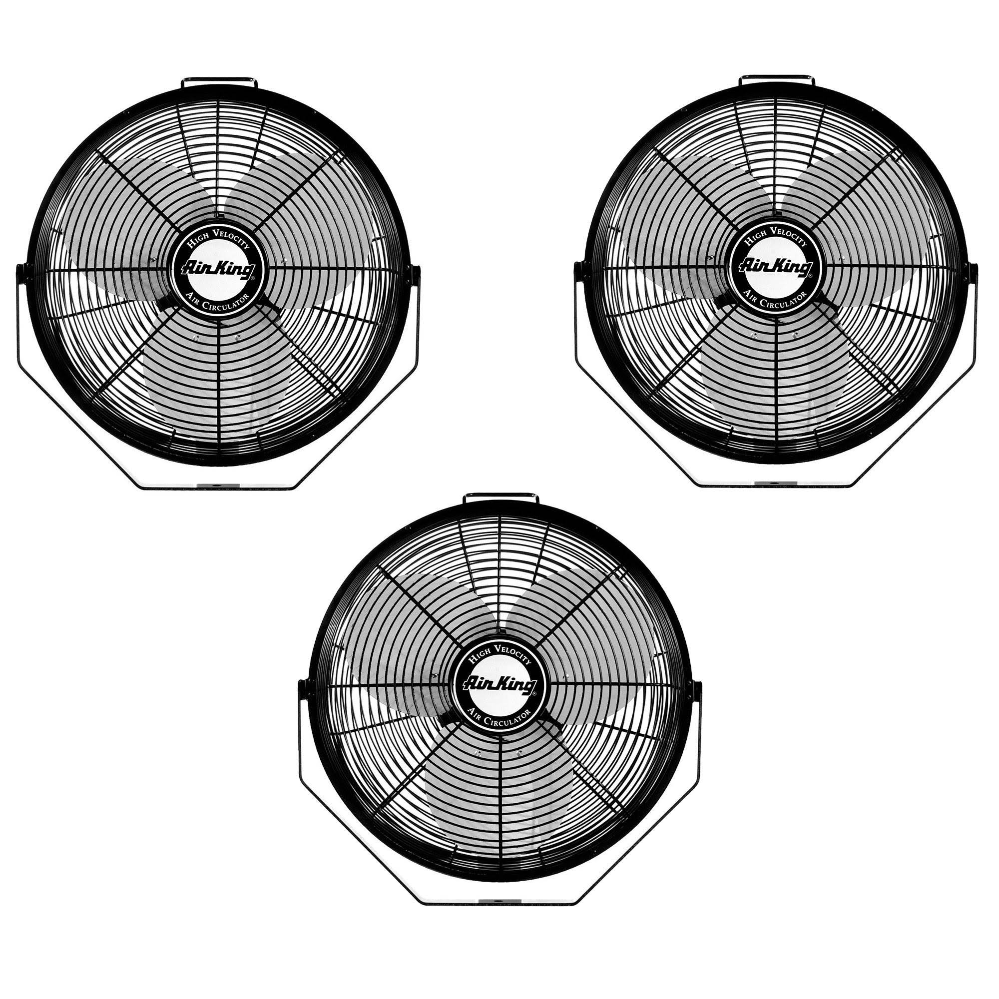 Air King 14x22 1/20 HP 3-Speed Enclosed Pivoting Head Multi-Mount Fan (3 Pack)