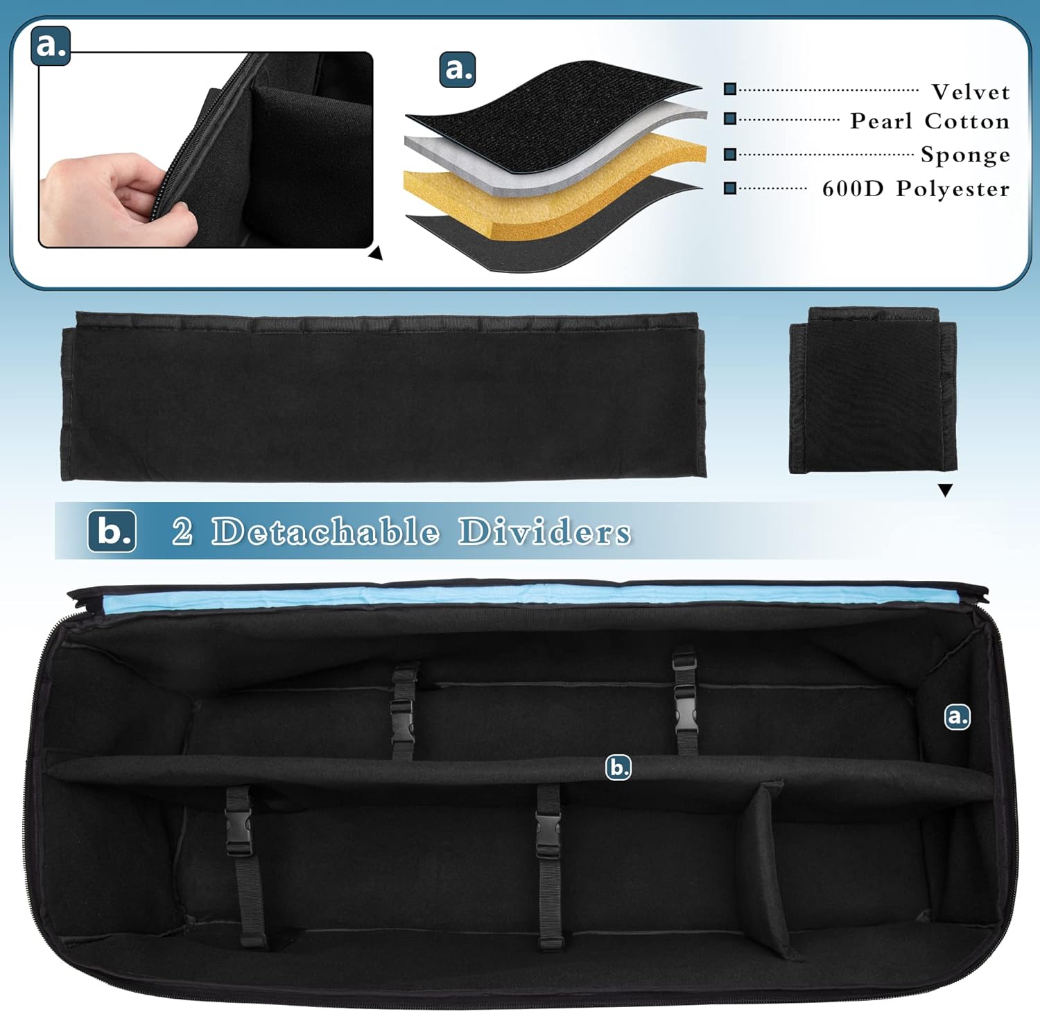 SAMDEW Large Telescope Travel Bag, 40.8