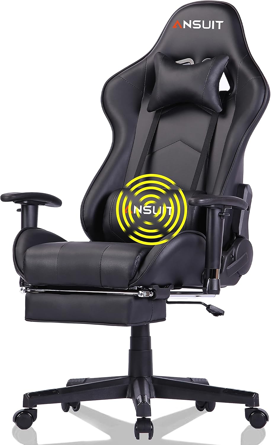 Gaming Chair,Ergonomic Computer Chair,Office Chair Gaming Chair for Adults(Black & Red)