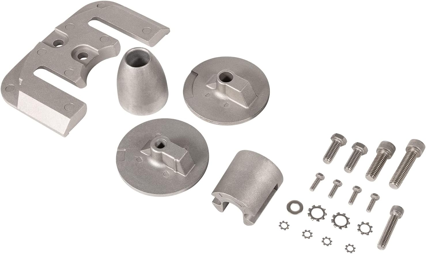 E-cowlboy CMBRAVO3KITA for Mercury Bravo 3 Stern Drives 2004 &Up Aluminum Anode Kit,Replaces OEM 888761Q02 888761Q04