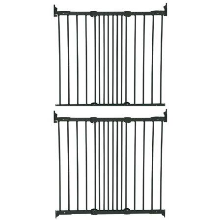 BabyDan Flexifit Metal Adjustable 42 inch Wall Mounted Baby Safety Gate (2 Pack)