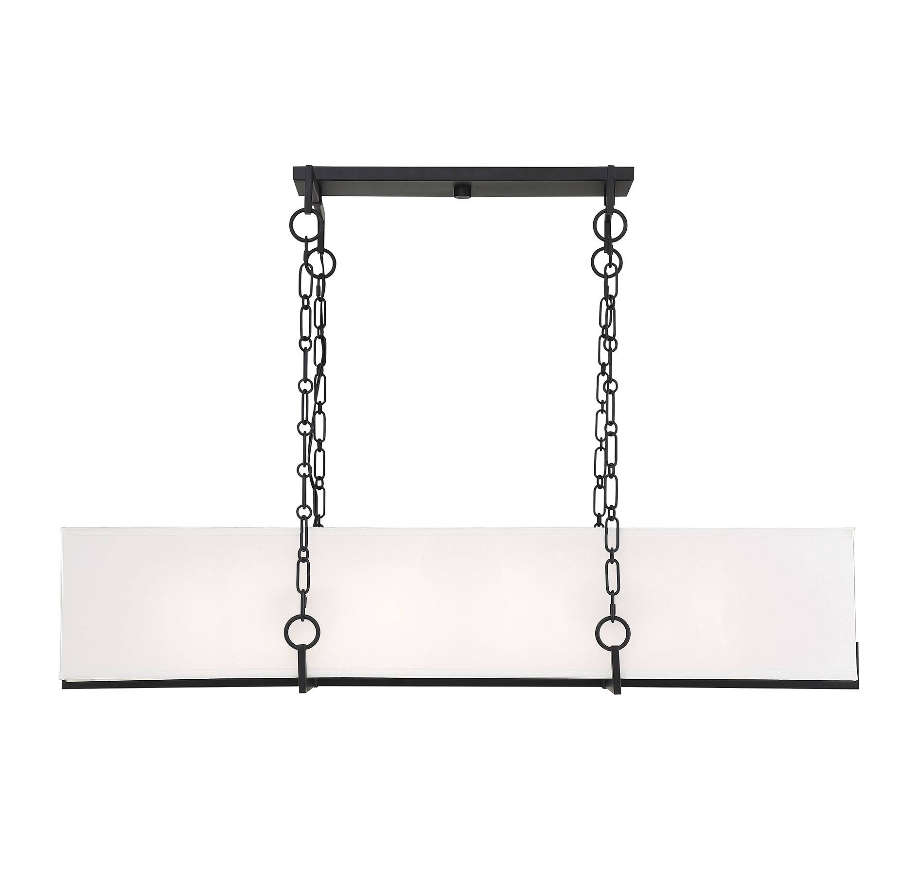 Savoy House 1-8400-8-89 Abbott 8 Light Matte Black Linear Chandelier