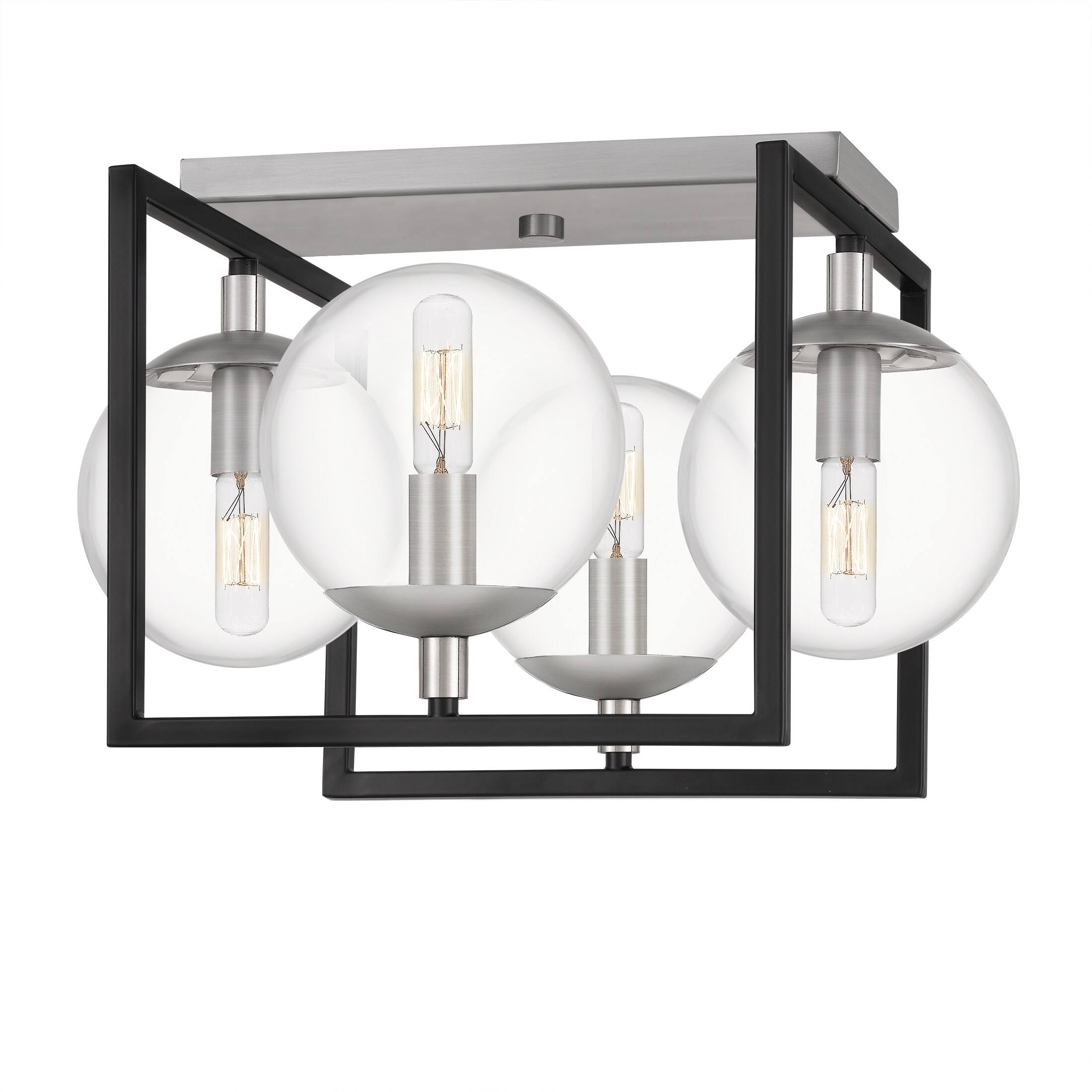 Quoizel 4 Light Kane Semi-Flush Mount Earth Black