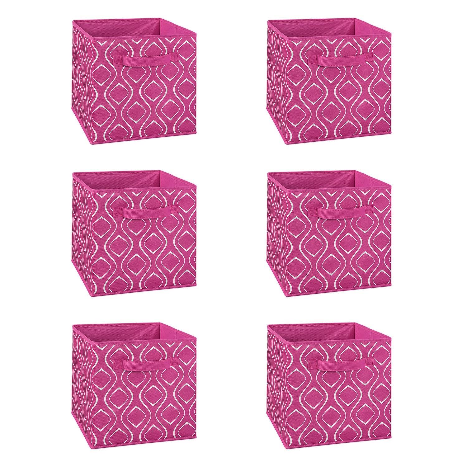 Closetmaid 3151300 Fabric Storage Organizer Cube with Handles, Fuchsia (6 Pack) at Spreetail (VMinnovations | VM Express)