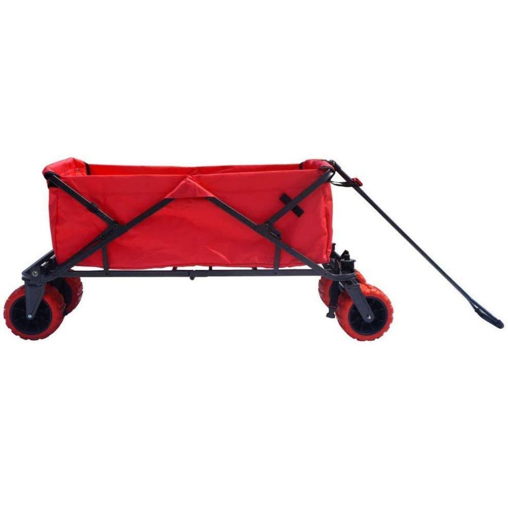 Impact Canopy All Terrain Folding Utility Wagon - Red