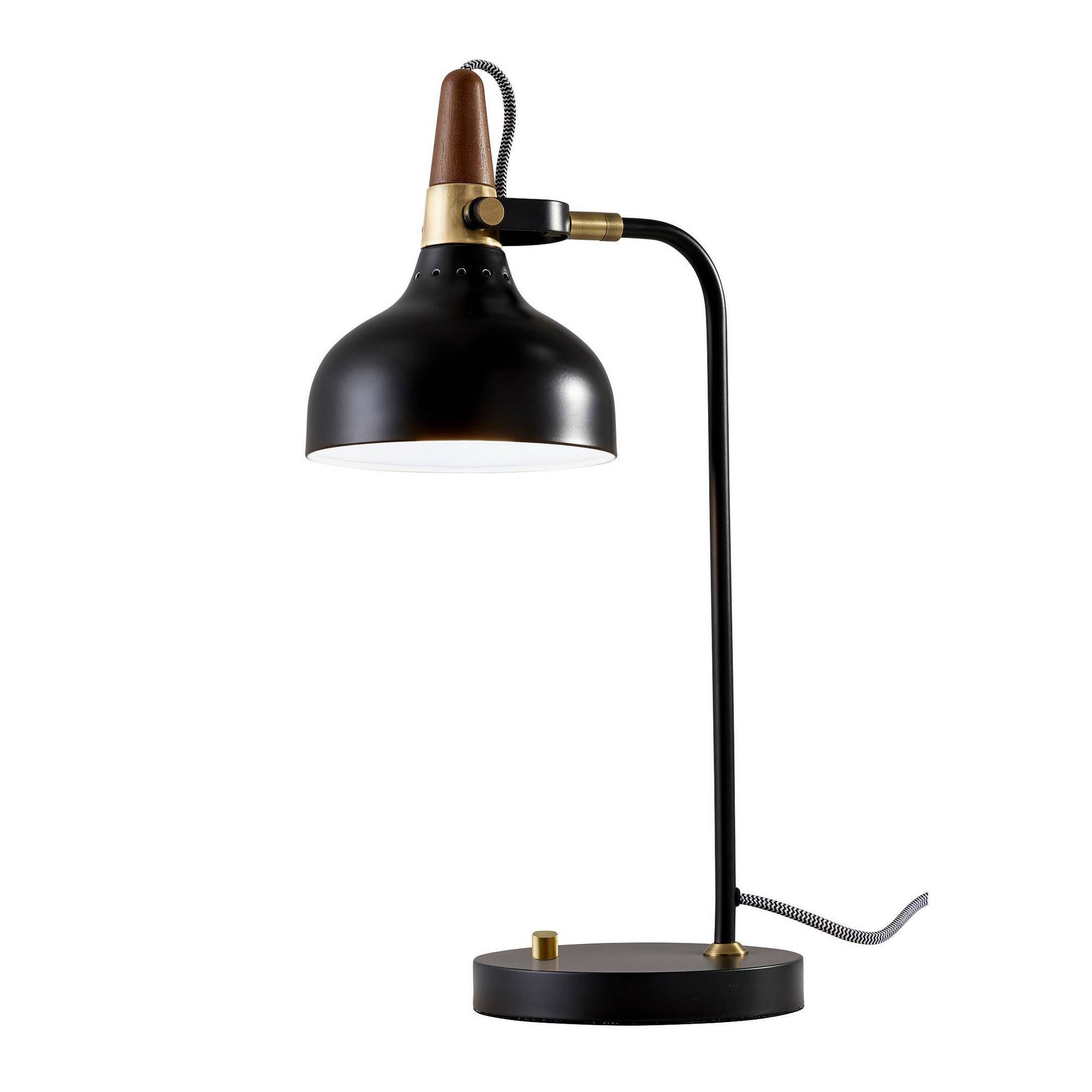 Adesso Brunswick Desk Lamp - Black Walnut