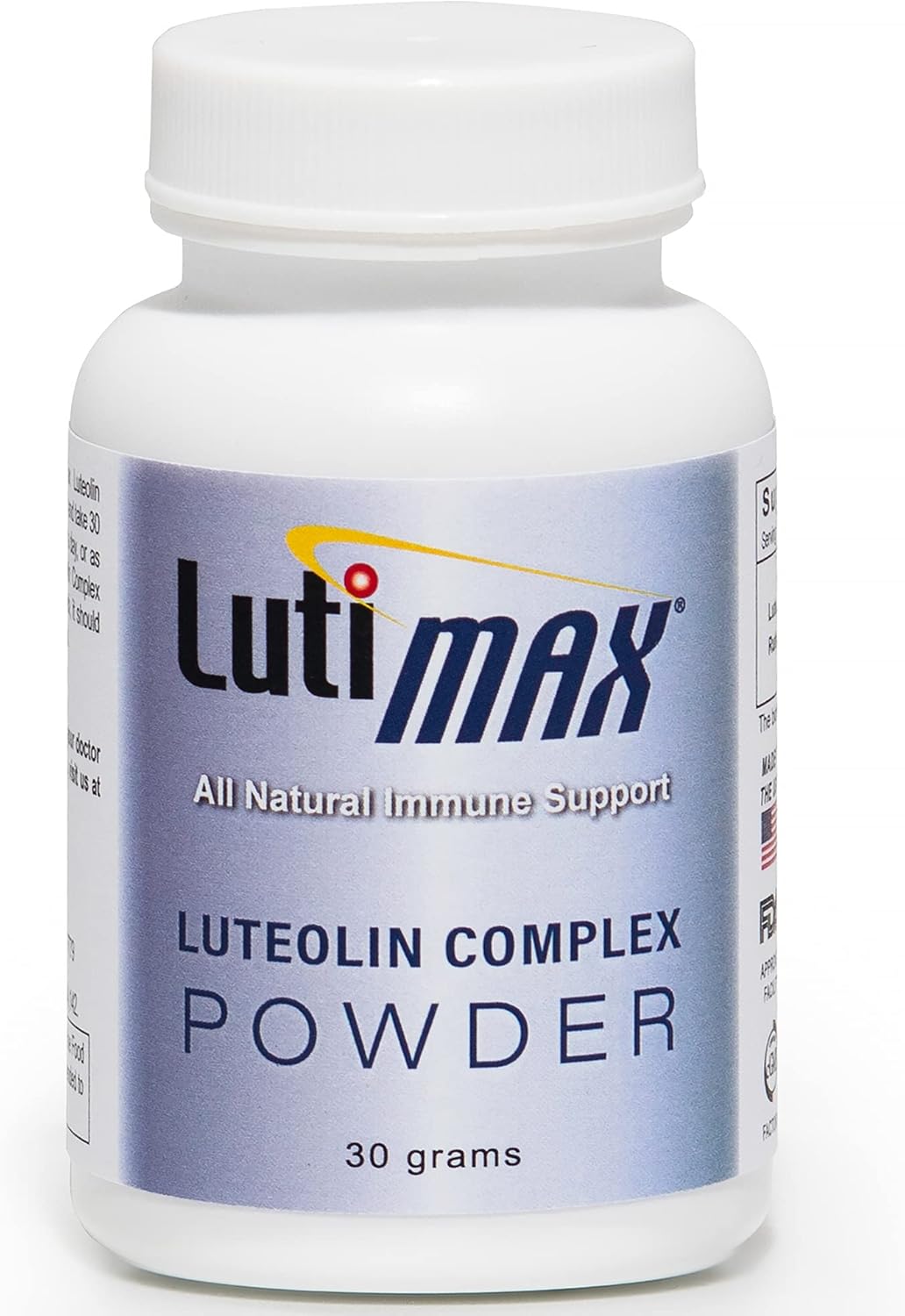 LutiMax Luteolin Complex Powder w/Rutin 30 gm 100 Servings - Natural Bioflavonoids - Immune, Nervous & Health System Balance Support - Muscle & Brain Memory Supplement - Anti-inflammatory Pack of 2