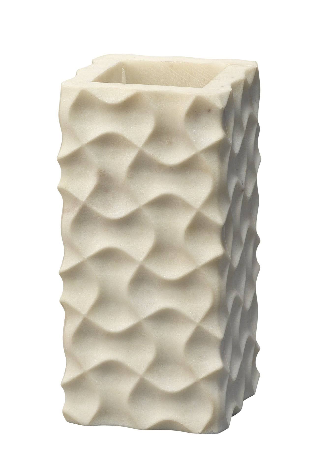 Jamie Young Glacier Small Vessel in White Marble