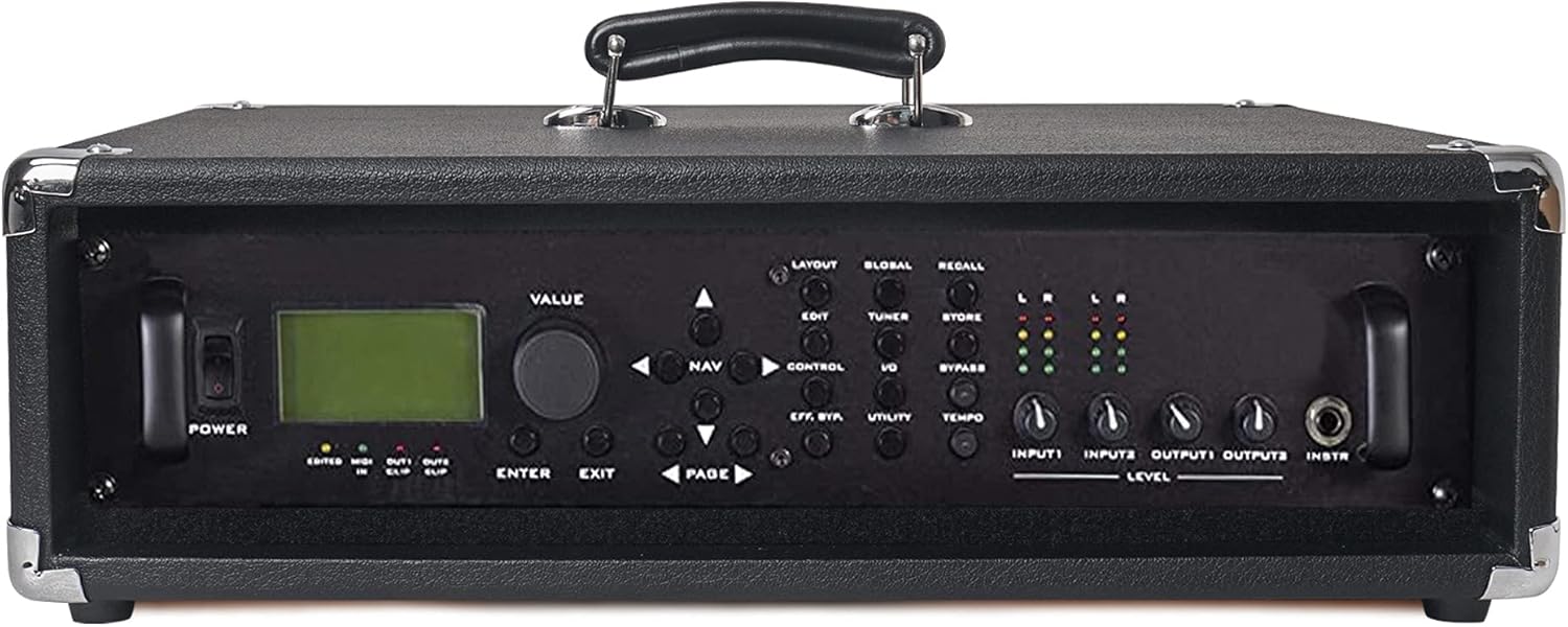 Sound Town Vintage 2U Amp Rack Case, 12.5