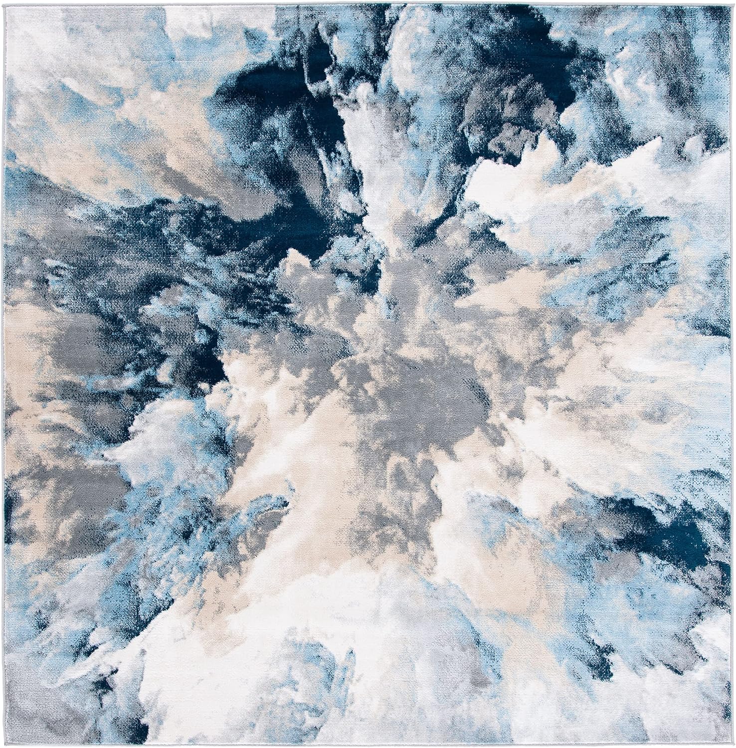 Safavieh Lagoon Collection LGN204M Modern Abstract Non-Shedding Stain Resistant Living Room Bedroom Area Rug 6'7