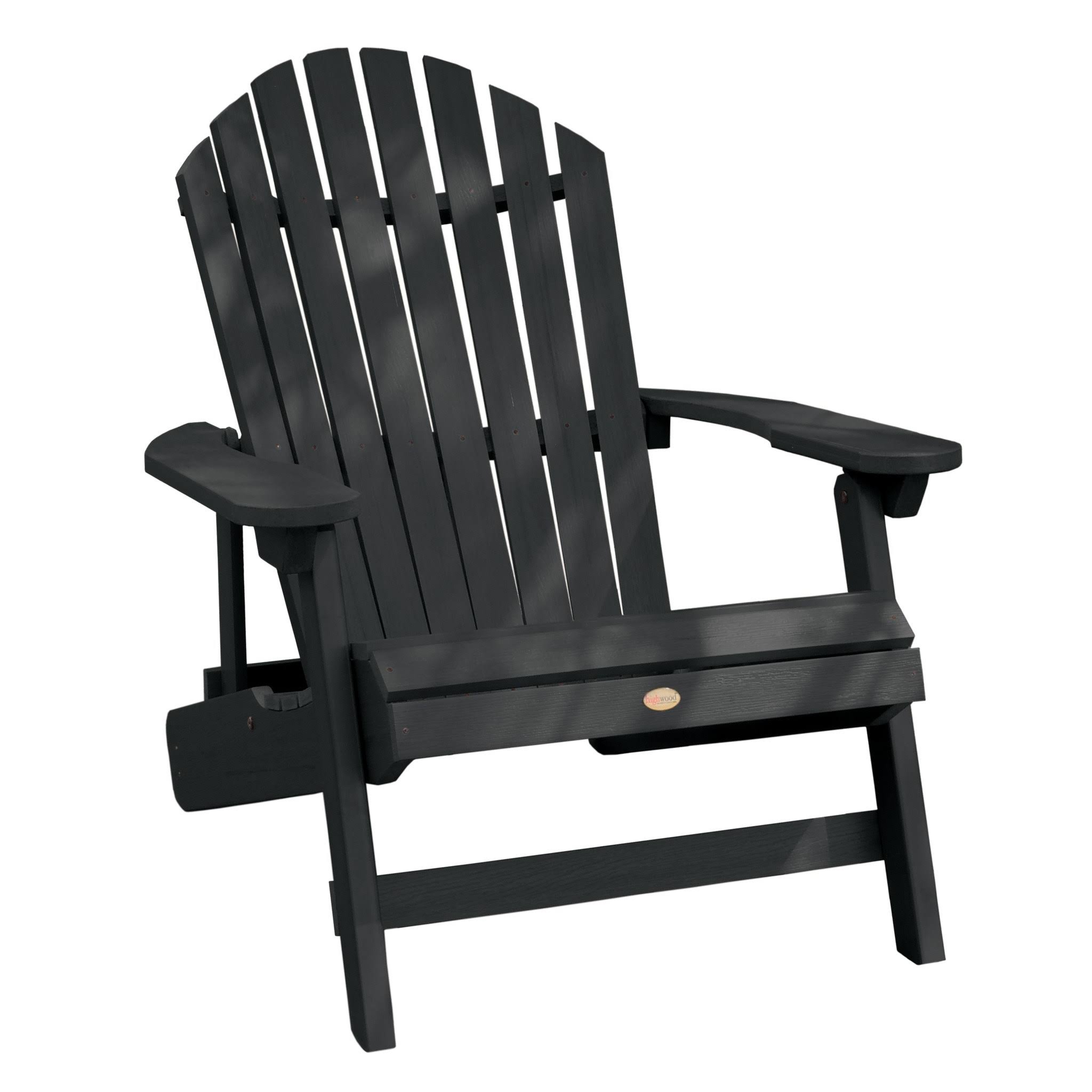 Highwood Hamilton Folding u0026 Reclining Adirondack King Chair, Blue