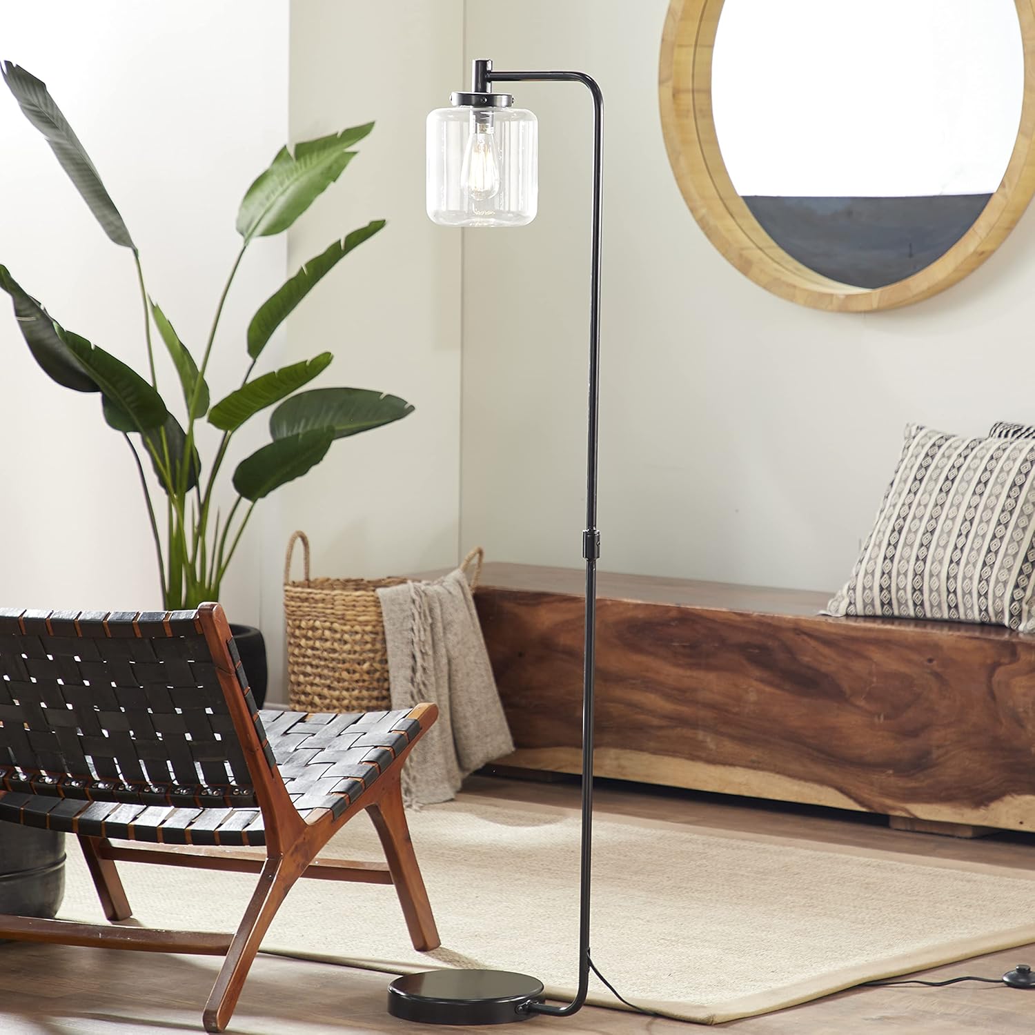 Deco 79 Metal Glass Floor Lamp H-67723, 61