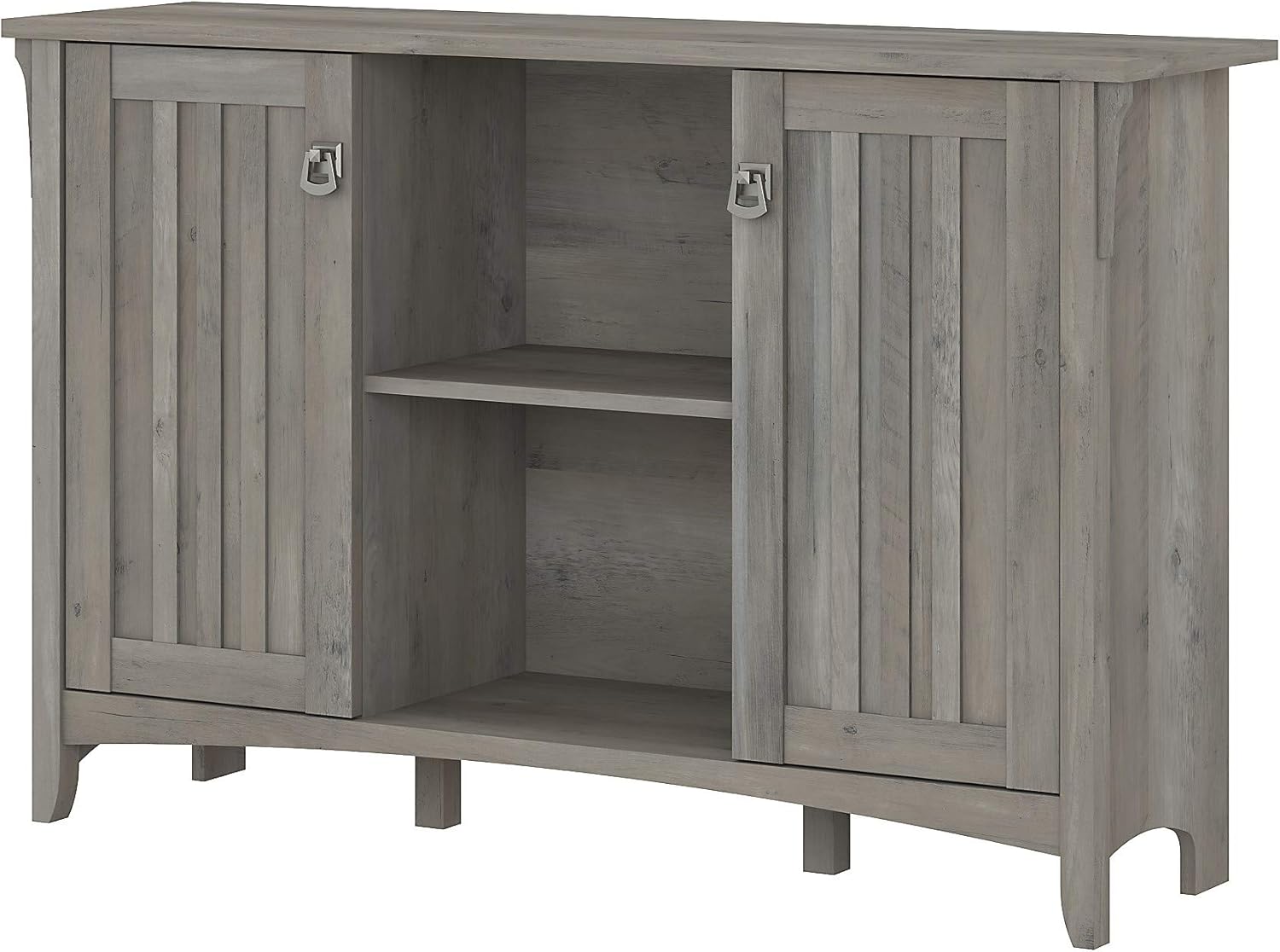 Bush Furniture Salinas Accent Storage Cabinet with Doors, Driftwood Gray