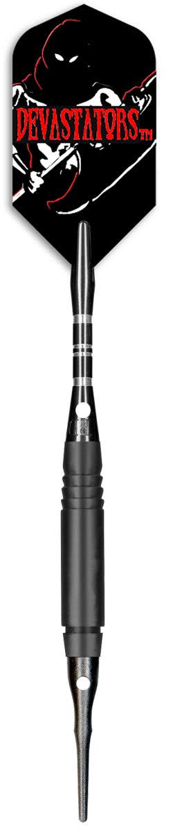 Bottelsen 161D5 16 G Devastators Soft Tip Smooth Dart - Black Steel 90 Percent Tungsten