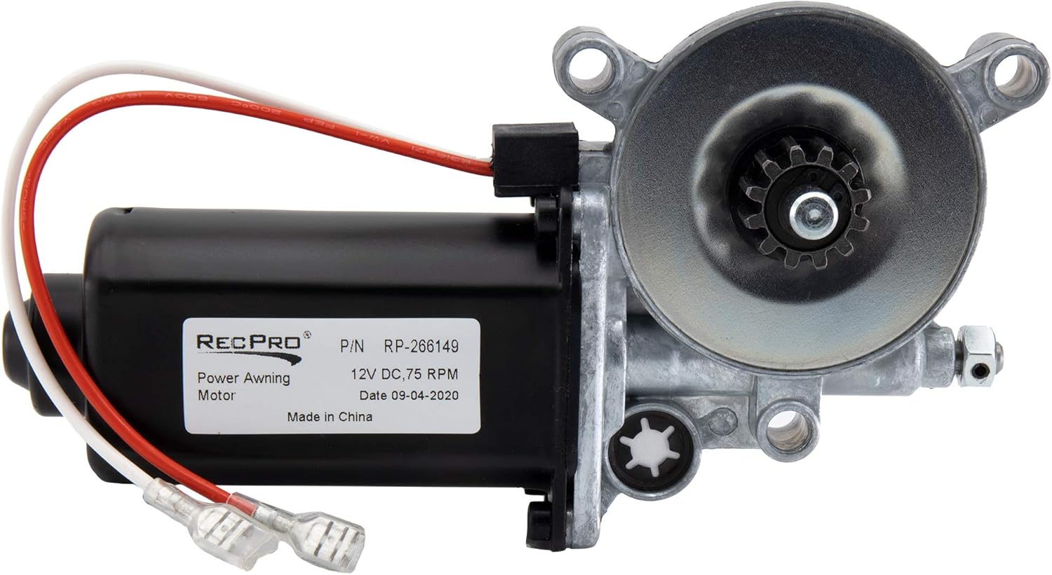 RecPro RV Awning Motor Replacement | Dual Power Connector | Solera 266149 Replacement Pack of 2