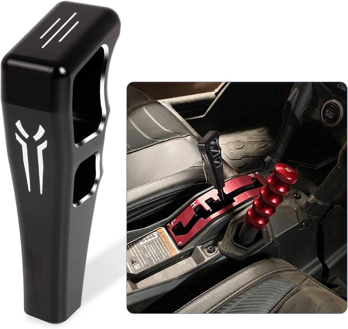 Ransoto X3 UTV Gear Selector Shift Knob Grip Aluminum Compatible with 2017-2022 Can Am Maverick X3 / X3 MAX All Models Replace 715004866