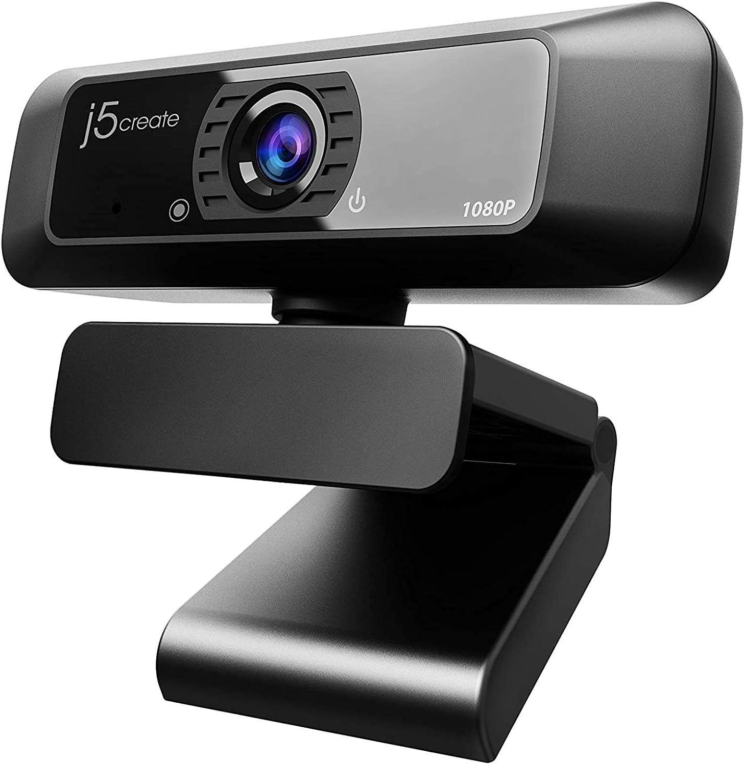 j5create USB Streaming Webcam - 1080P HD with 360&deg; Rotation, High Fidelity Microphone, Plug and Play for PC/Mac/Laptop/Desktop/Skype/YouTube/Zoom/Facetime, Suitable for Conferencing/Calling