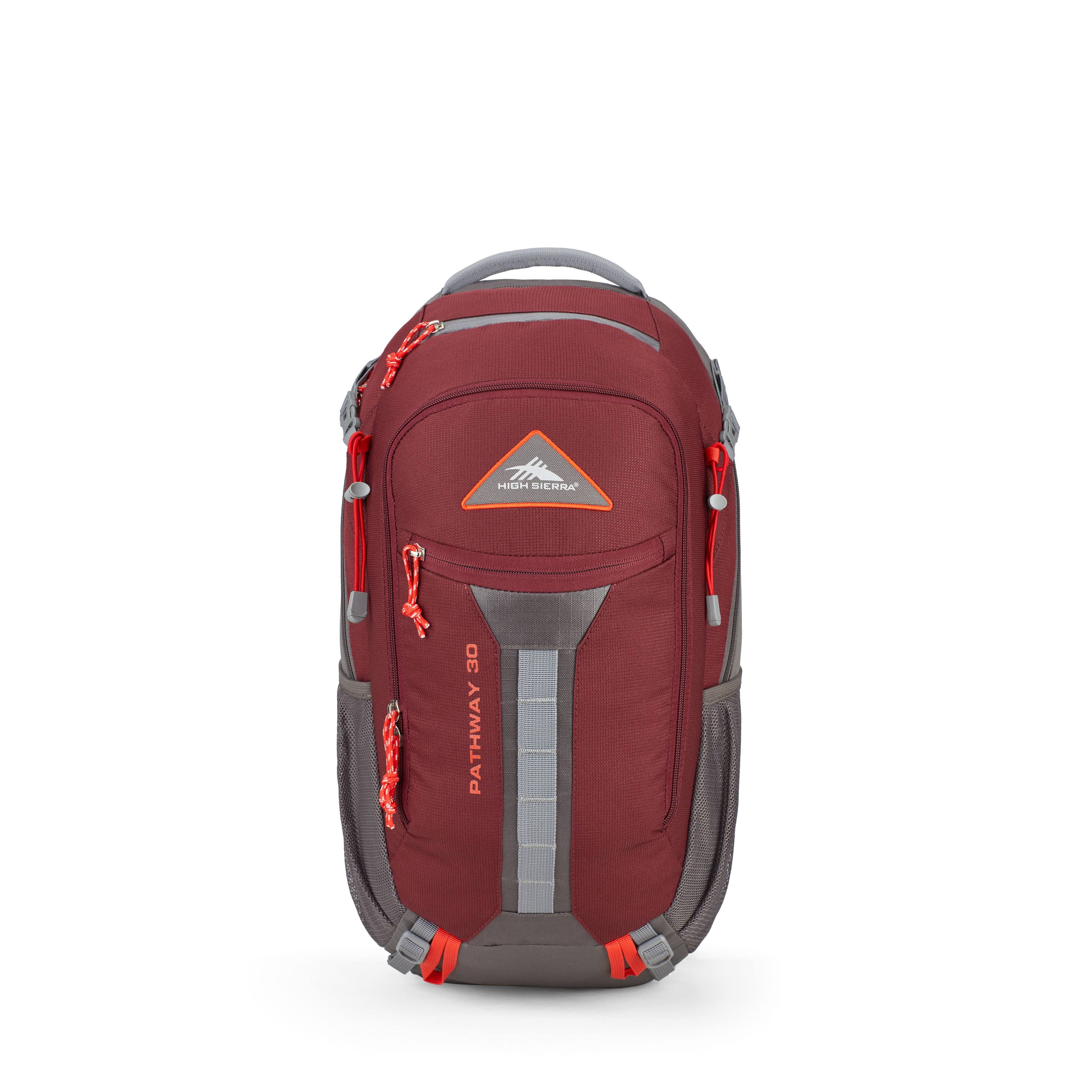High Sierra Pathway 30L Hiking Pack Cranberry/Slate/Redrock