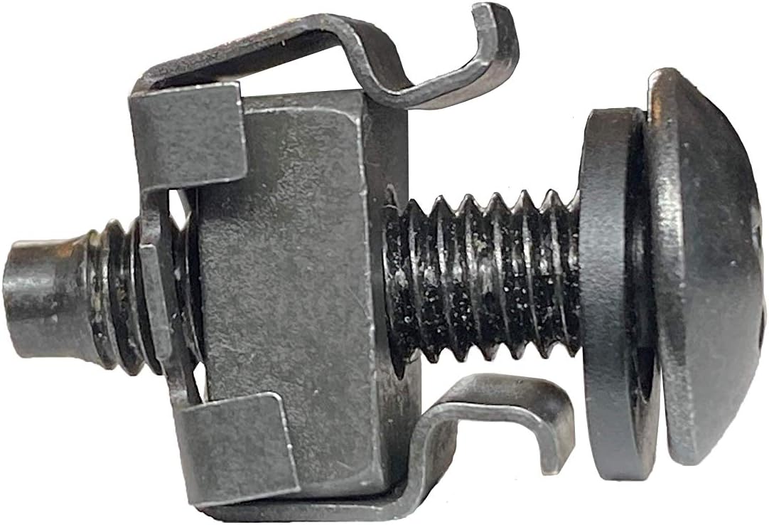 RackGold 10-32 Cage Nut & Screws w/Washers 100-Pack - USA Made & Pack of 2