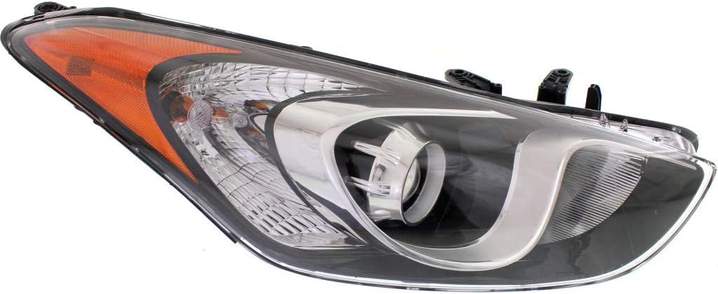 Fits Hyundai Elantra GT Headlight 2013 14 15 16 2017 Passenger Side Bulbs Included Hatchback CAPA Certified For HY2503173 | 92102-A5050