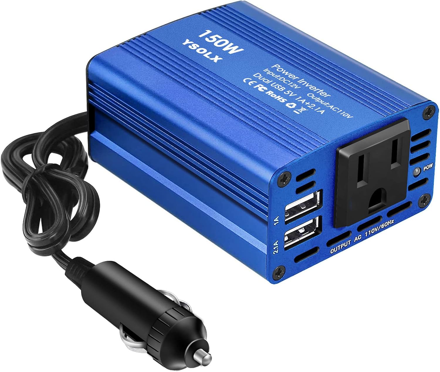 Power Inverter 12v to 110v, Dc to Ac Converter with 3 AC Outlets, 1000W Modified Sine Wave Inverter for Car/RV/Home