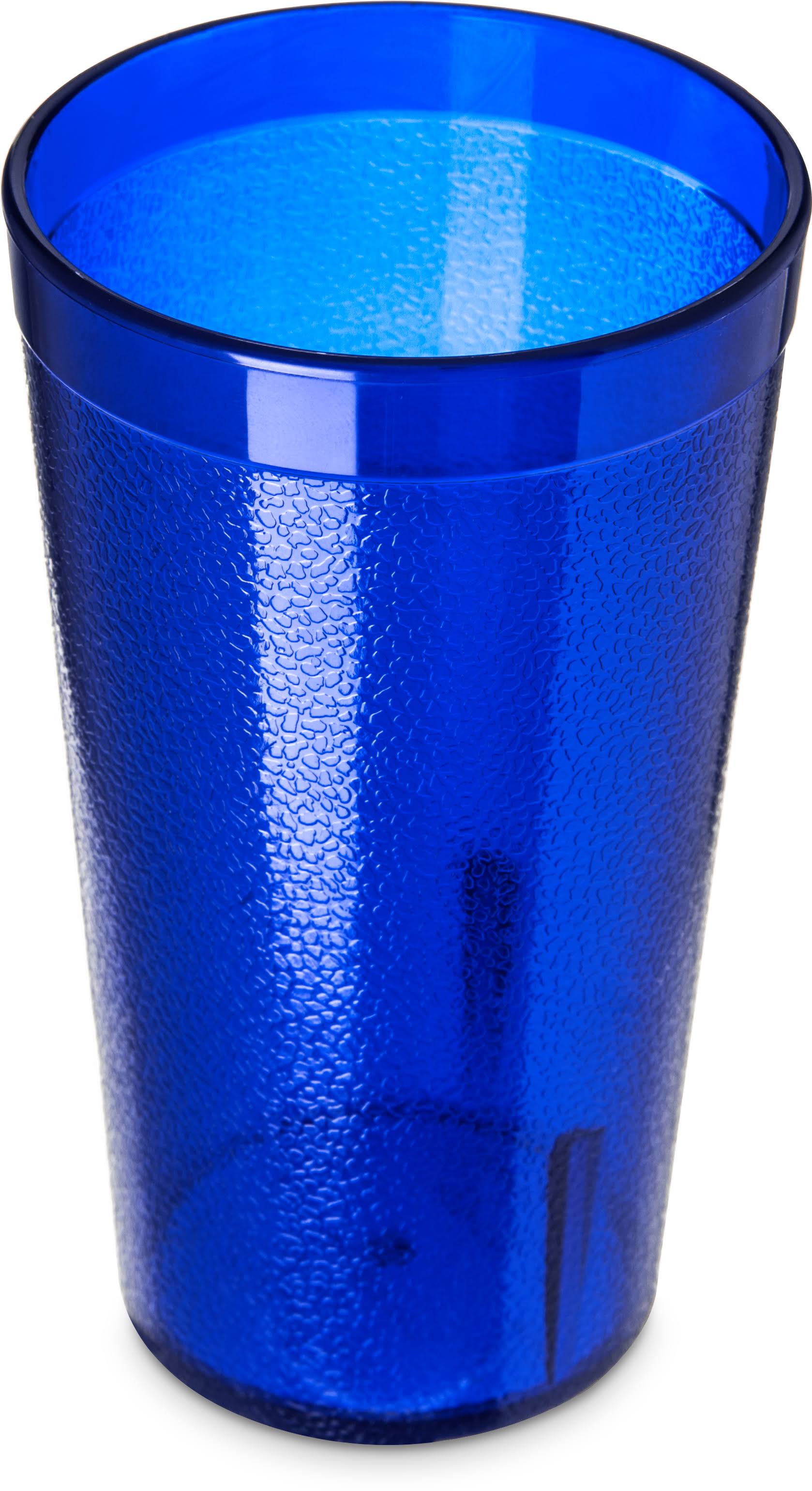 Carlisle Stackable San Plastic Tumbler 12 oz - Royal Blue (521247)