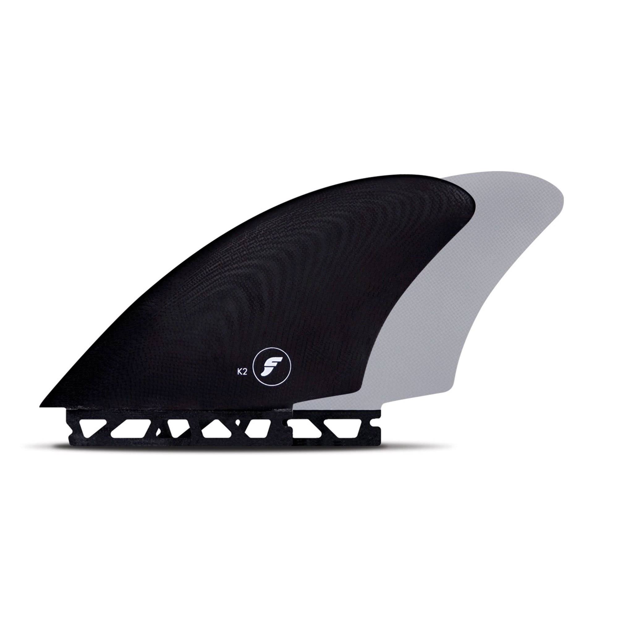 Futures Fins Twin K2 Keel Fiberglass Fin Set Black