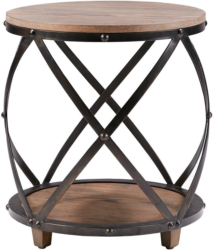 Madison Park Cirque Bent Metal Accent, See Below, Rnd. End Table