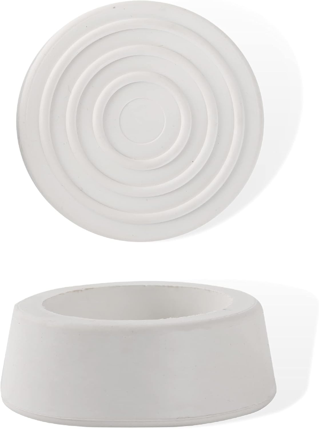 TonGass (2-Pack) Inground Pool Ladder Rubber End Caps (White) - Fits 1.90&rdquo; Swimming Pool Ladder Tubing - Outside Ladder Bumpers