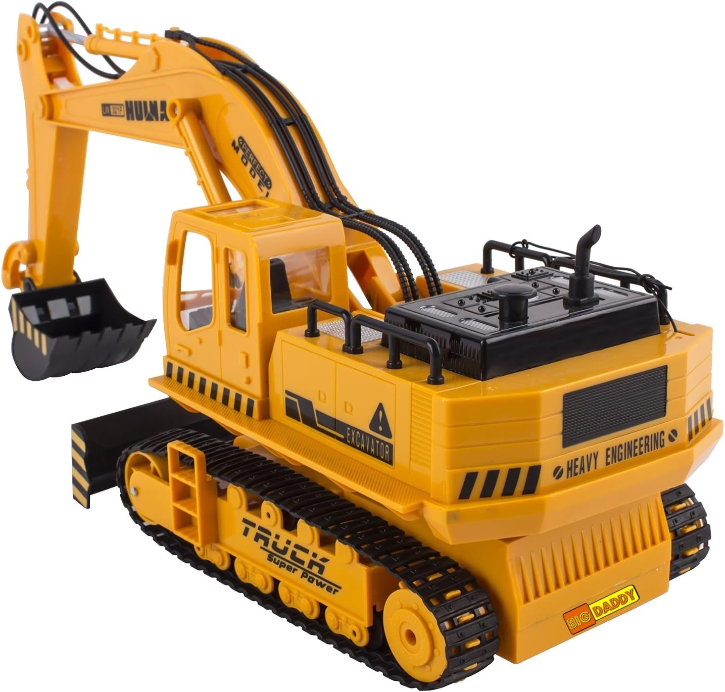 Big-Daddy Full Functional Excavator, Electric Rc Remote Control Construction Tractor Toy (with Lights and Sounds)Indoor & Outdoor Play Activity