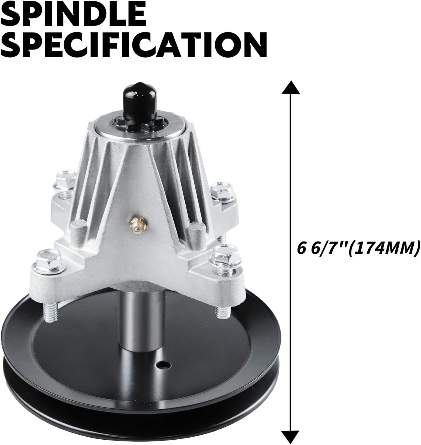 ILONPA (2 Pack) Deck Spindle Assembly Replace MTD 618-06989 918-06989 for Troy-Bilt MTD T1500 T1600 LT 4600 CLT46CVT TB46