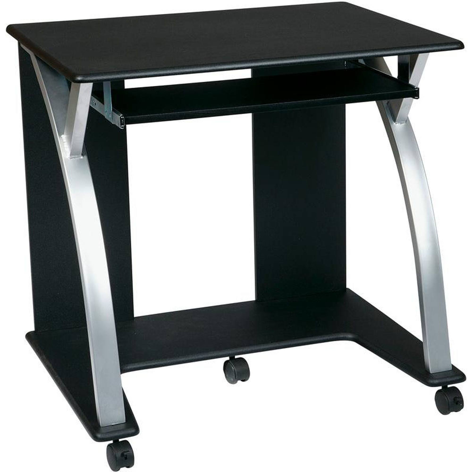 Computer Cart Black Silver Office Star