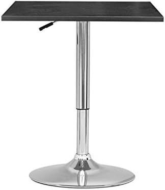 Atlin Designs Adjustable Square Pub Table in Black