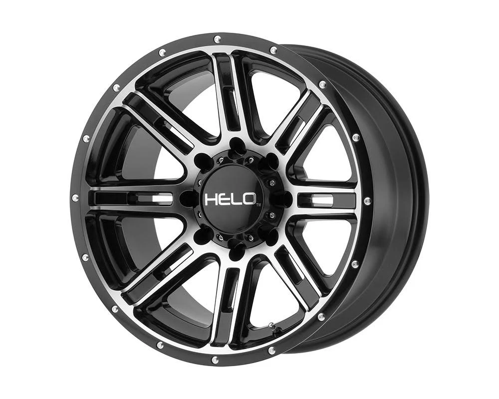 Helo HE900 Wheel 17x9 8x8x170 -12mm Gloss Black Machined