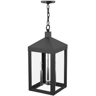Mercury Row Demery 3-Light Outdoor Hanging Lantern Finish: Black