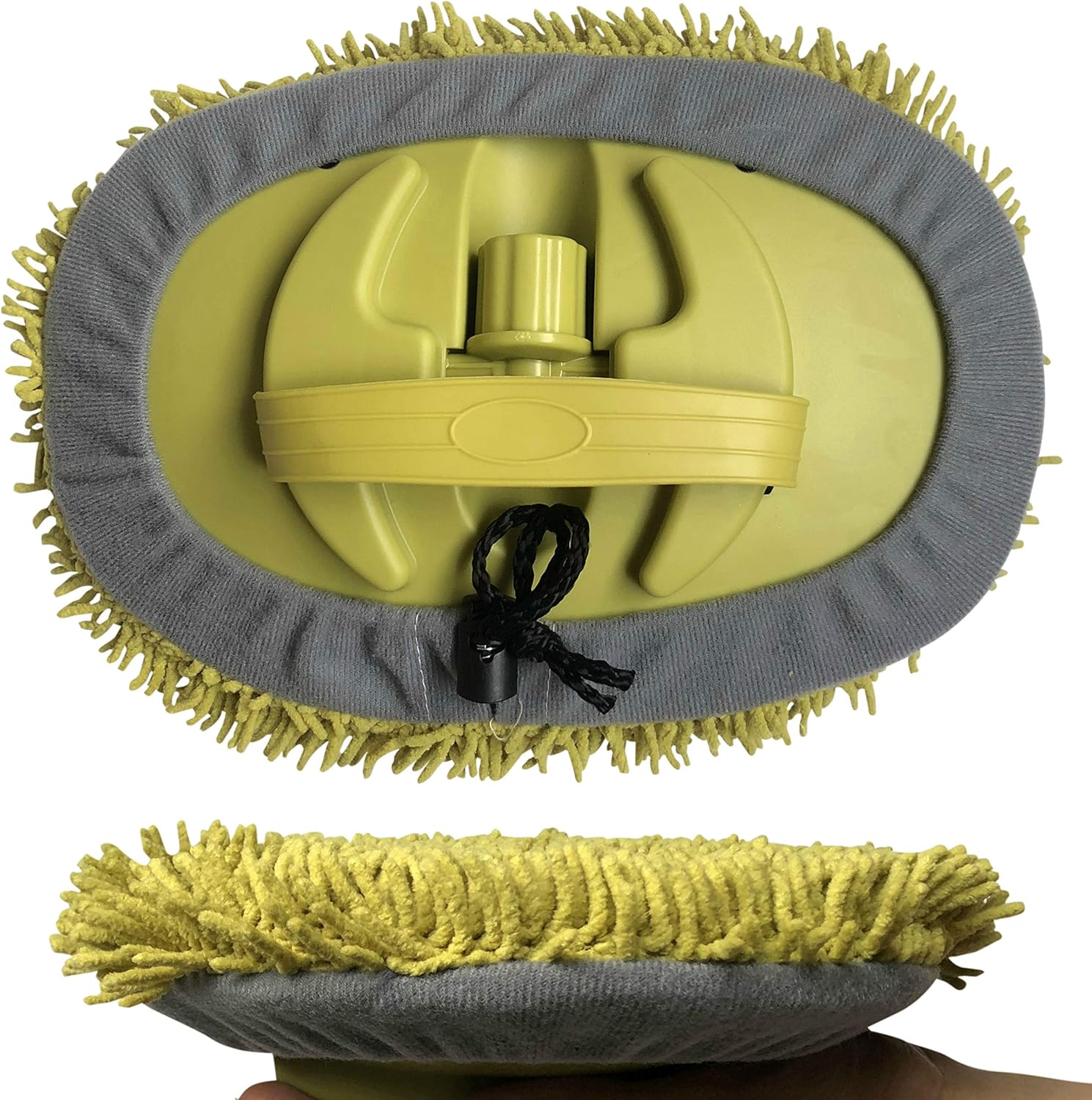 DocaPole 6-24 Foot Wall Duster Extension Pole | Chenille Microfiber Cleaning Head | For Use by Hand or with an Telescopic Pole | High Reach Duster for Walls and High Ceilings | Washable Cleaning Cloth Pack of 2