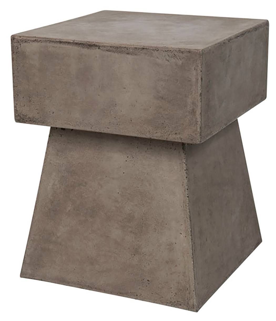 Safavieh Zen Indoor/Outdoor Mushroom Modern Concrete Accent Table, Gray by Ashley HomeStore