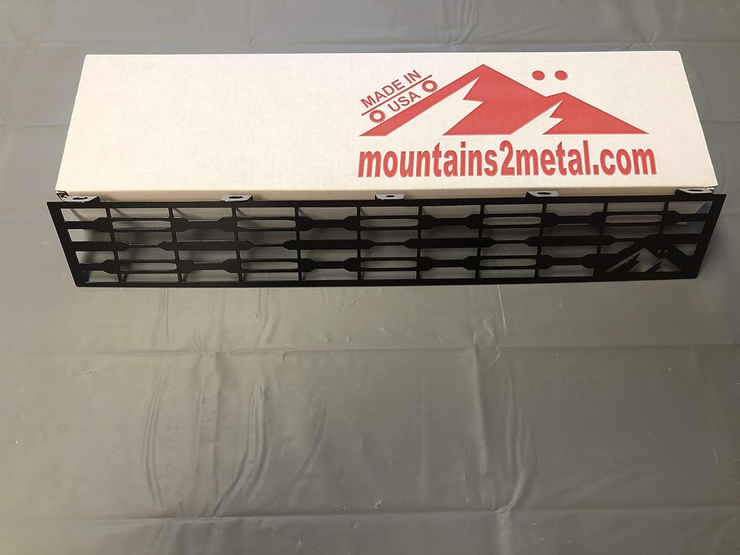 Mountains2Metal M2M “Mod Slots” Edition Powder Coated Black Bumper Grille Insert Fits 2019+ Ford Ranger M2M #200-20-1 Pack of 2